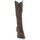 Scarpe Donna Stivali Curiosite Curiositè stivale texano 2331 camoscio testa di moro Marrone