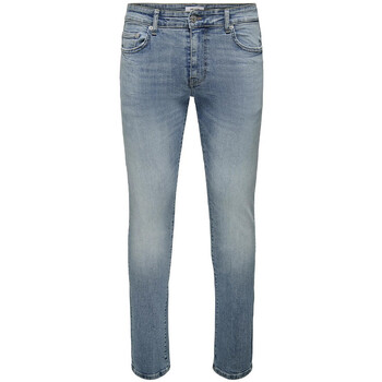 Abbigliamento Uomo Jeans slim Only & Sons  22026464 Blu
