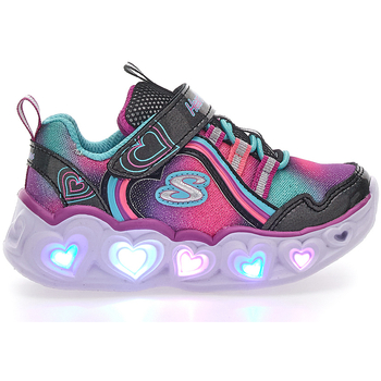 Scarpe Bambina Sneakers Skechers HEART LIGHTS RAINBOW LUX Nero