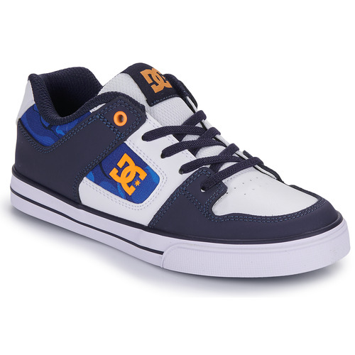 Scarpe Bambino Sneakers basse DC Shoes PURE ELASTIC Blu / Arancio