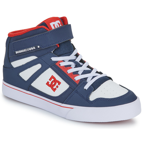 Scarpe Bambino Sneakers alte DC Shoes PURE HIGH-TOP EV Marine / Rosso