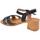 Scarpe Donna Sandali Malu Shoes Sandali donna comodo estivo con tacco largo chiusura alla cavig Nero