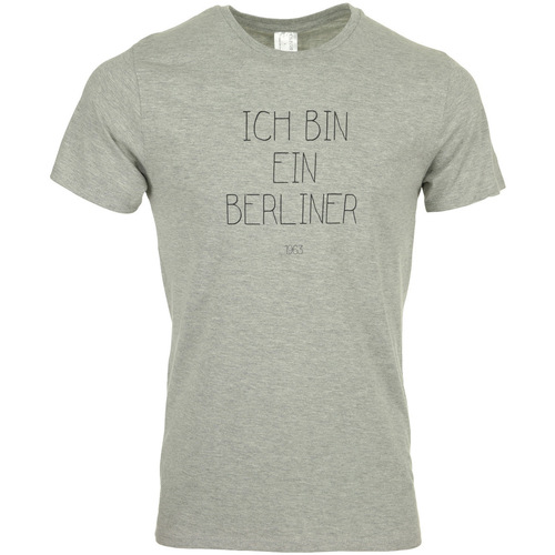 Abbigliamento Uomo T-shirt maniche corte Civissum I Bin Ein Berliner Grigio