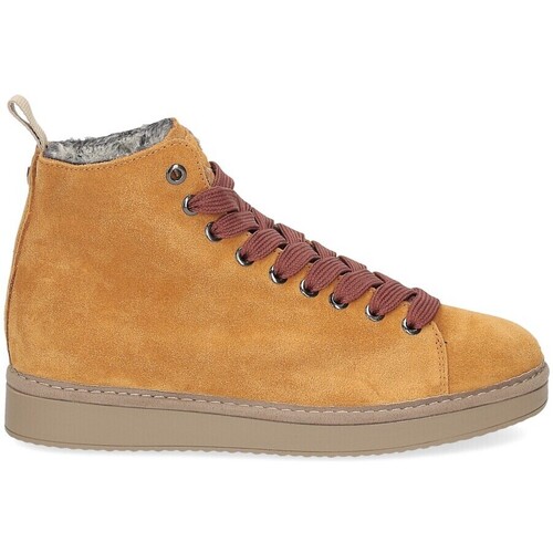 Scarpe Donna Stivaletti Panchic P01W FAUX FUR curry brown rosewood Giallo