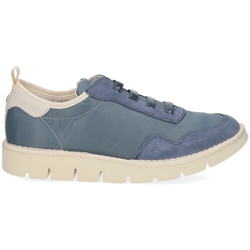 Scarpe Donna Sneakers Panchic P05W slip on nylon suede denim Blu