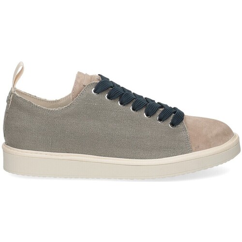 Scarpe Uomo Sneakers Panchic P01M Lace-up shoe linen suede grey cobalt Grigio