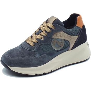 Scarpe Donna Sneakers NeroGiardini I308331D Velour Blu