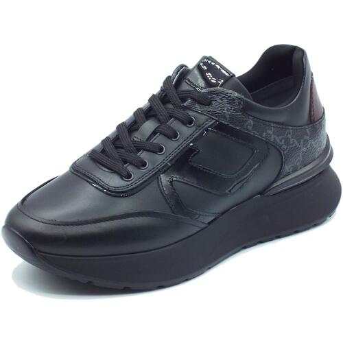 Scarpe Donna Sneakers NeroGiardini I308351D Guanto Vernice Nero