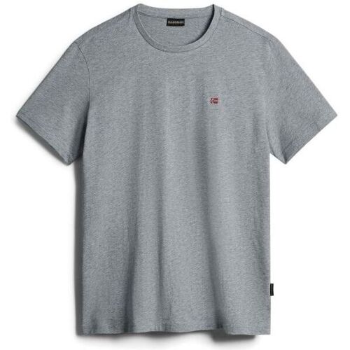 Abbigliamento Uomo T-shirt & Polo Napapijri SALIS SS SUM NP0A4H8D-160 NED GREY Grigio