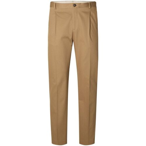Abbigliamento Uomo Pantaloni Selected 16090954 SLIM TAPE-OTTER Beige
