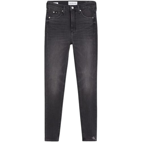 Abbigliamento Donna Jeans Calvin Klein Jeans HIGH RISE SUPER SKINNY ANKLE Nero