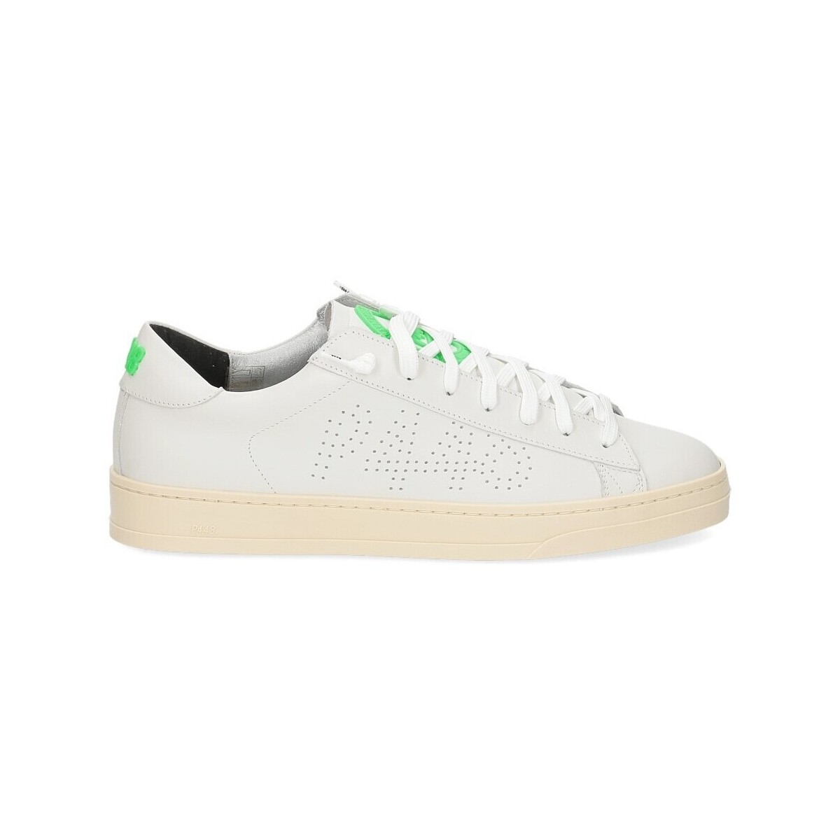 Scarpe Uomo Sneakers P448 BJack-M white green Bianco