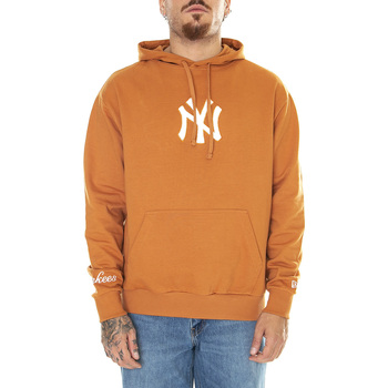 New-Era Hoodie Oversize New York Yankees World Series Patch Arancio