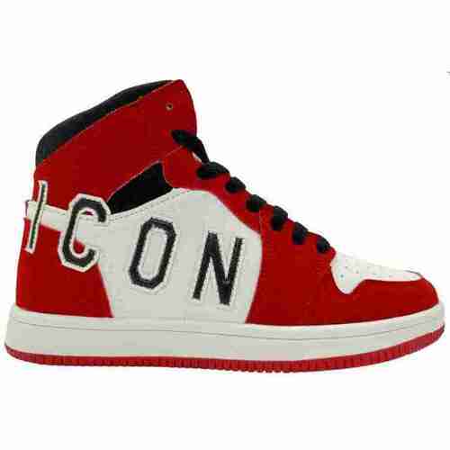 Scarpe Sneakers alte Icon IC9481 Rosso