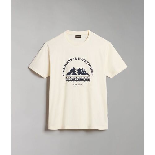 Abbigliamento T-shirt & Polo Napapijri S-FREESTYLE SS 1 NP0A4HFS-N1A WHITE WHISPER Bianco