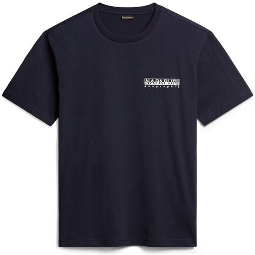 Abbigliamento T-shirt & Polo Napapijri S-TELEMARKET SS NP0A4HRC-176 BLU MARINE Blu