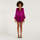 Abbigliamento Donna Vestiti Actualee abito corto a balze tessuto viola Viola