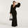 Abbigliamento Donna Vestiti Actualee abito lungo microglitter nero Nero