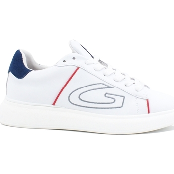 Scarpe Uomo Multisport Alberto Guardiani King 013 Sneakers White Blue AGU101028 Bianco