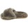 Scarpe Donna Stivali Mou Sheepskin Fur Slide Slipper Elephant Grey Grigio