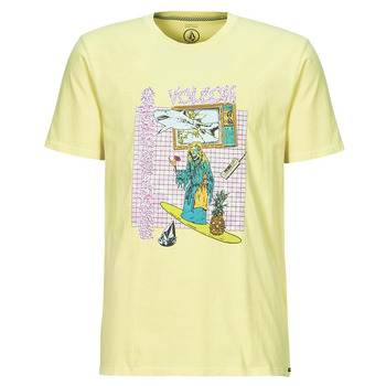 Abbigliamento Uomo T-shirt maniche corte Volcom FRENCHSURF PW SST Giallo
