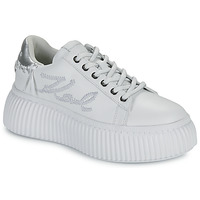 Scarpe Donna Sneakers basse Karl Lagerfeld KREEPER LO Whipstitch Lo Lace Bianco / Argento