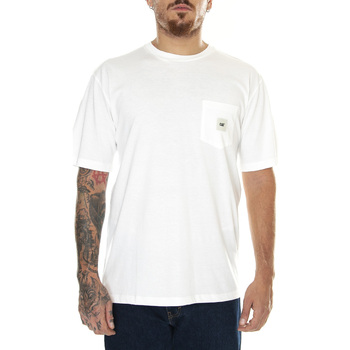Abbigliamento Uomo T-shirt & Polo Caterpillar M' Essential Pocket T-Shirt Bone Bianco