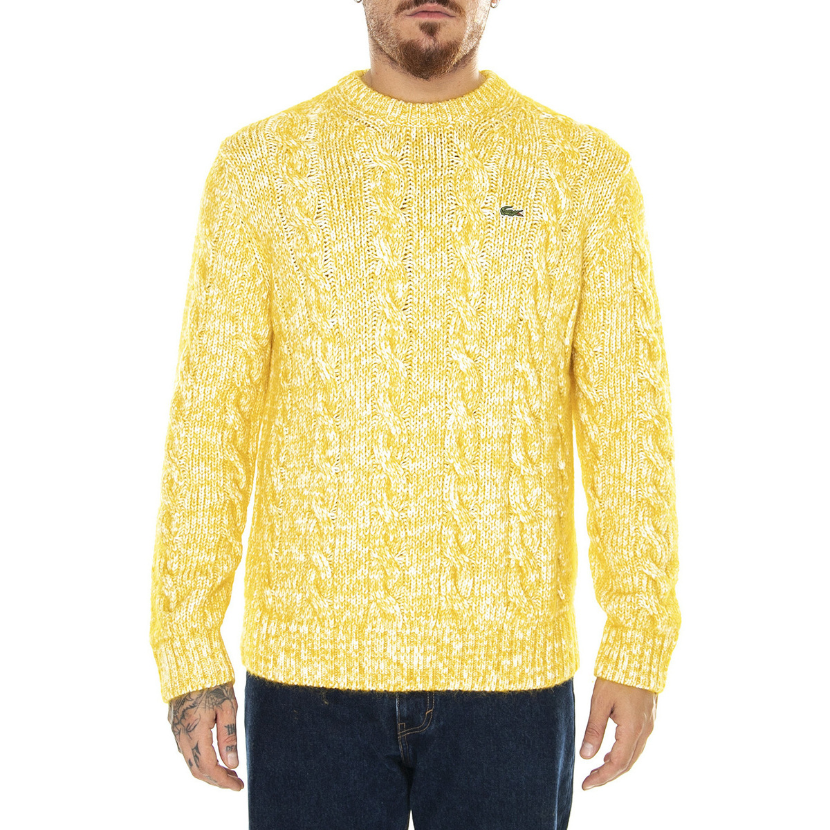 Abbigliamento Uomo Maglioni Lacoste M' Pullover AH0820-P7I Yellow Giallo