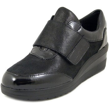 Scarpe Donna Sneakers Luxury Sneakers Donna Comfort, Scarpe in Pelle - RITA54 Nero