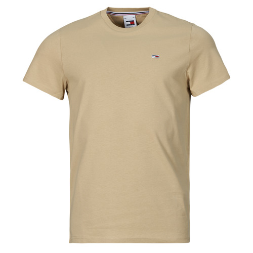 Abbigliamento Uomo T-shirt maniche corte Tommy Jeans TJM SLIM JERSEY C NECK EXT Beige