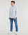 Abbigliamento Uomo Camicie maniche lunghe Tommy Jeans TJM REG OXFORD STRIPESHIRT Bianco / Blu