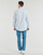 Abbigliamento Uomo Camicie maniche lunghe Tommy Jeans TJM REG OXFORD STRIPESHIRT Bianco / Blu