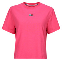 Abbigliamento Donna T-shirt maniche corte Tommy Jeans TJW BXY BADGE TEE EXT Rosa