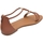 Scarpe Donna Sandali Malu Shoes Sandalo gioiello basso donna cuoio raso terra treccia centrale Multicolore