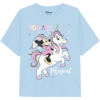 Abbigliamento Bambina T-shirts a maniche lunghe Disney You Are Magical Blu