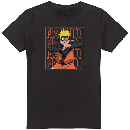 Abbigliamento Uomo T-shirts a maniche lunghe Naruto TV2418 Nero