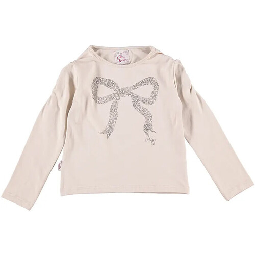 Abbigliamento Bambina T-shirts a maniche lunghe Miss Girly T-shirt manches longues fille FLOYD Beige