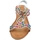 Scarpe Donna Tronchetti Malu Shoes Sandalo gioiello argento pietre colorate tacco zeppa 3cm solett Multicolore