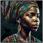 Donna Africana Dipinto