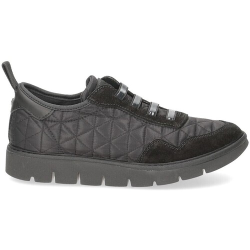 Scarpe Donna Sneakers Panchic P05W quilted nylon suede black Nero