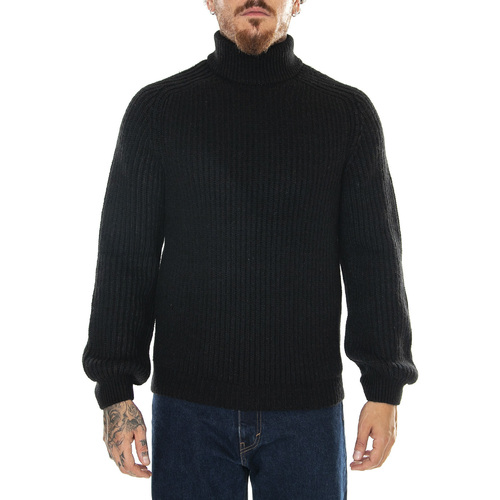 Abbigliamento Uomo Maglioni Edwin M' Roni High Collar weater Black Nero