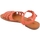Scarpe Donna Sandali Malu Shoes Sandalo basso donna rosso corallo ragnetto con chiusura fibbia Rosso