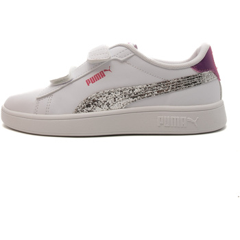 Scarpe Bambina Sneakers Puma Smash 3.0 L Star Glow V Ps Bianco