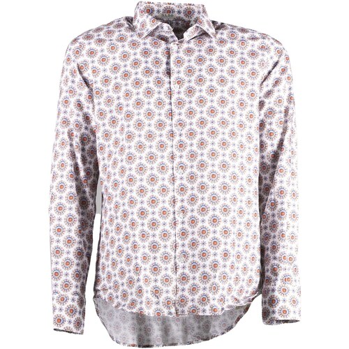 Abbigliamento Uomo Camicie maniche lunghe Sl56 Camicia Colletto Cotone Rosa