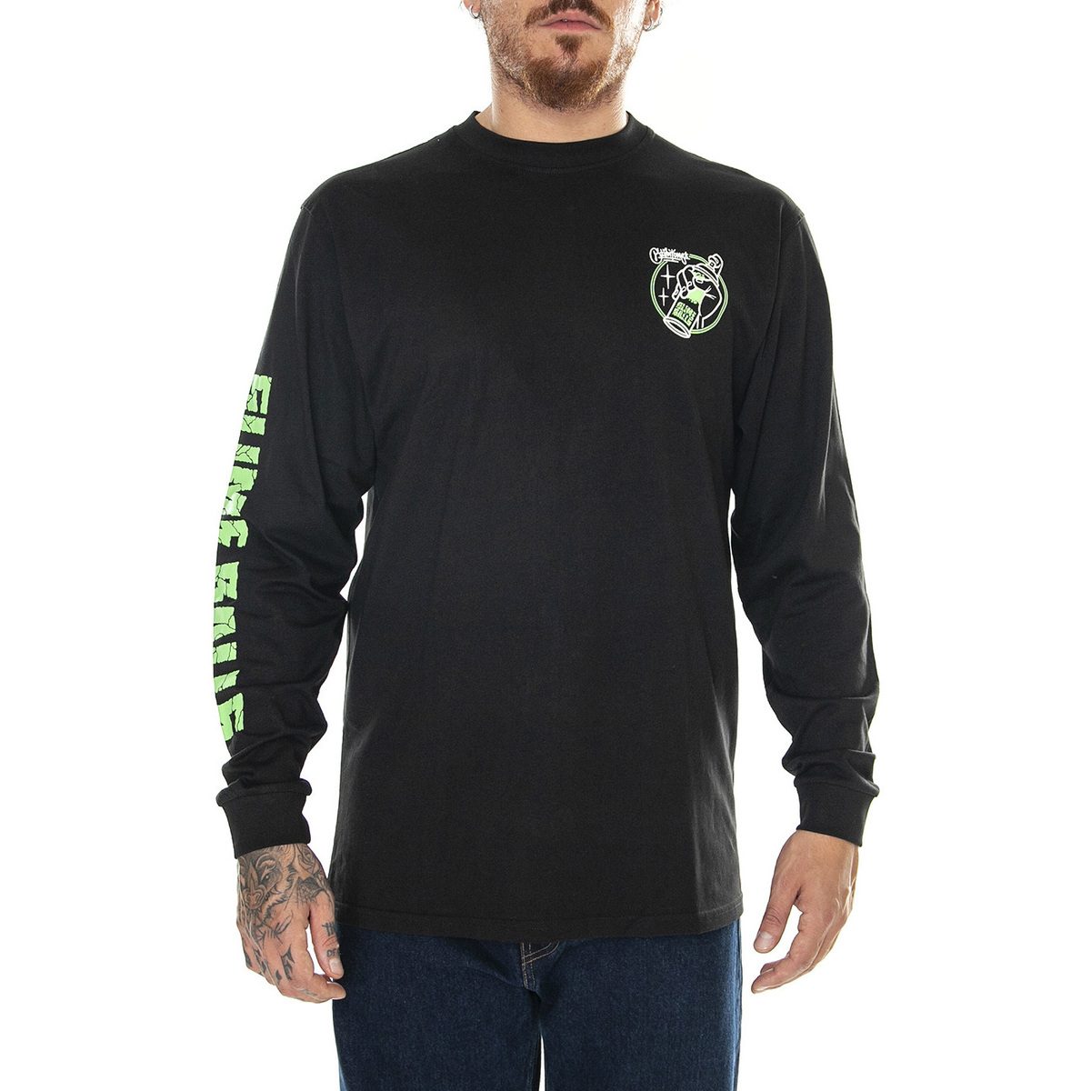 Abbigliamento Uomo T-shirt & Polo Santa Cruz Mike Giant Van /S T-Shirt Black Nero
