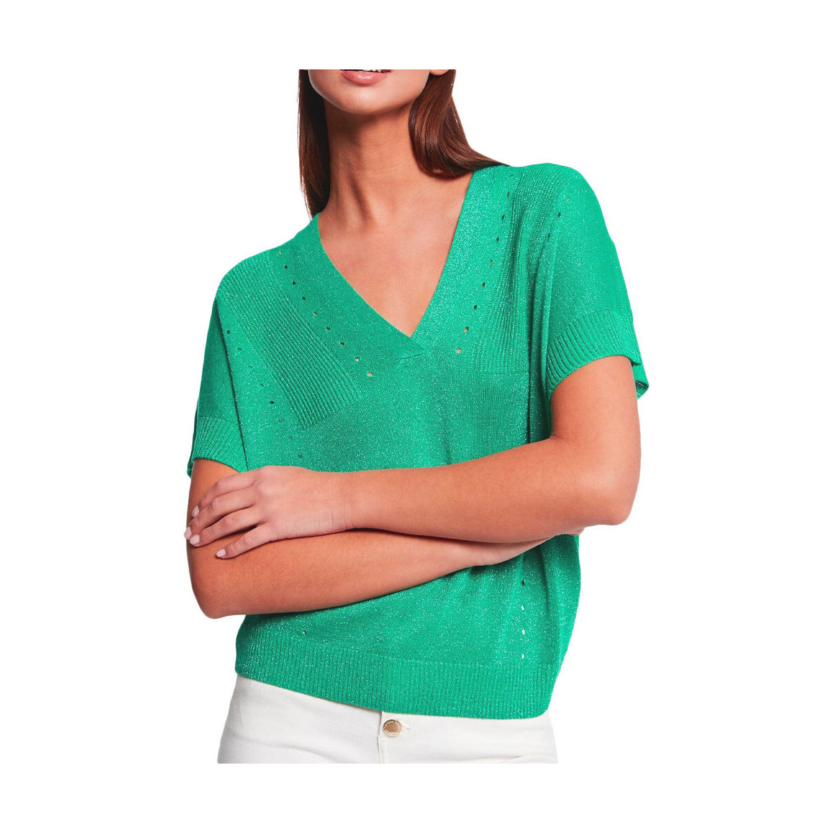 Abbigliamento Donna T-shirt & Polo Morgan 231-MACHI Verde