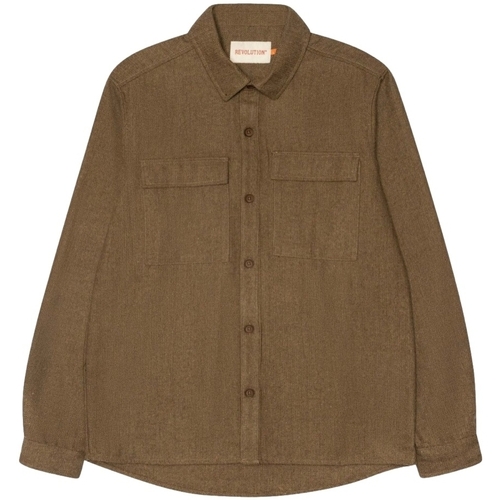 Abbigliamento Uomo Camicie maniche lunghe Revolution Utility Shirt 3953 - Light Brown Marrone