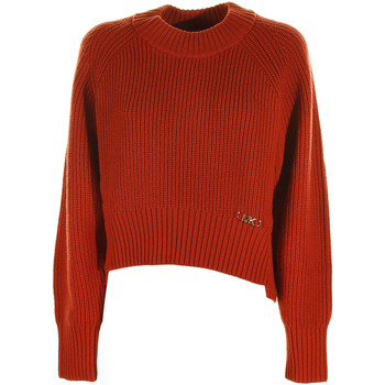 Abbigliamento Donna Maglioni MICHAEL Michael Kors Pullover corto in misto lana a coste Rosso