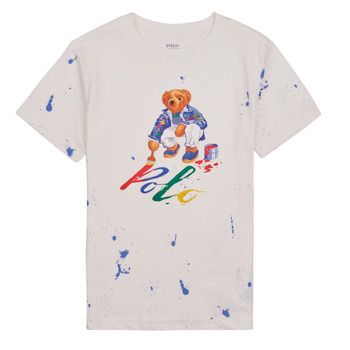 Abbigliamento Unisex bambino T-shirt maniche corte Polo Ralph Lauren BEAR SS CN-KNIT SHIRTS-T-SHIRT Bianco