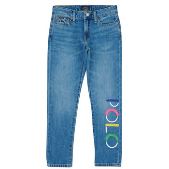 Abbigliamento Bambina Jeans slim Polo Ralph Lauren PAMINASLMBF-JEANS-BOYFRIEND Blu
